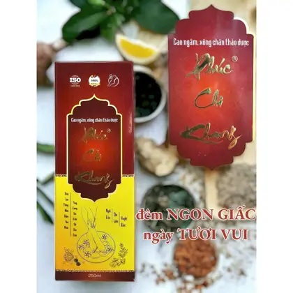 Cao ngâm chân - xông chân Phúc Chi Khang thảo dược giúp giảm đau nhức, thải độc cơ thể, ngủ ngon