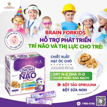 CỐM MẮT NÃO BRAIN FOR KIDS - PHÁT TRIỂN TRÍ NÃO VÀ ĐÔI MẮT SÁNG CHO BÉ