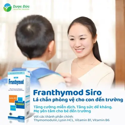 Tăng cường sức đề kháng, bảo vệ cơ thể cho bé FRANTHYMOD